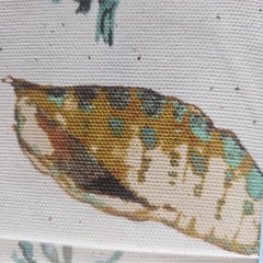 Waverly Inspirations 100% Cotton Duck Fabric 2 Yards Coastal Coral Sea Shell Spa
