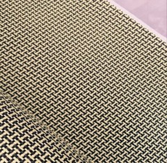 Yellow+Black Aramid Carbon Fiber Blended Cloth Fabric 50cm(L) 100cm(W) 200gsm