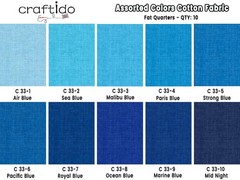 – 11 Options Solids with Tweed Tonals – Assorted Color Cotton Quilting Fabric…