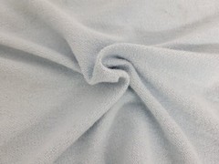 Powder Blue French Terry Knit Fabric by Yard Prewashed Cotton Tencel Spandex