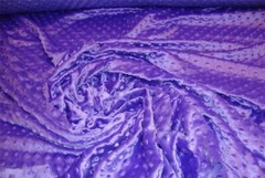 Minky Dimple dot soft cuddle fabric by the yard 60″ wide -Purple