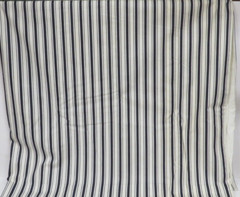 Waverly “Candy Stripe” Fabric Black & White Completely Lined 50″ W x 26″ L