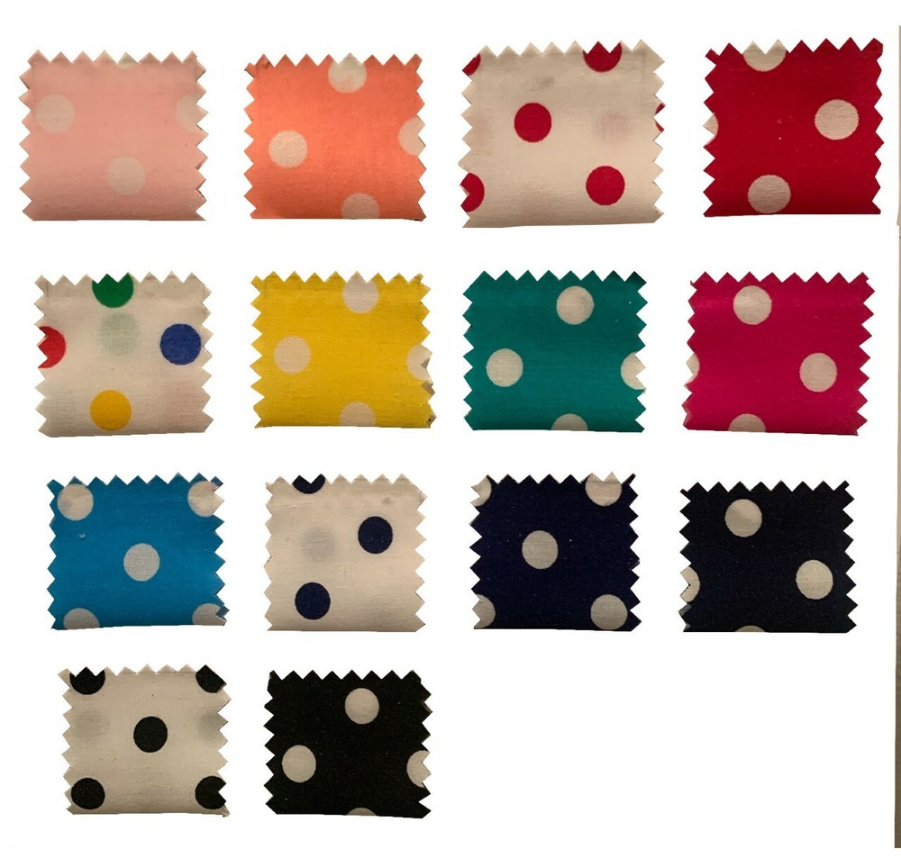 58/60″ Dot Broadcloth By The Yard – polyester cotton blend