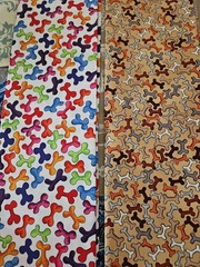 Loralie Harris Design VTG 2 Pieces Of Fancy Bones & Dog Bones 18″ X 44″ Each