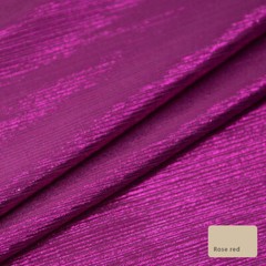 Shining Laser Fabric High Elastic Gilding Stripe Texture Knit Crepe Dress Sewing