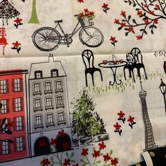 Waverly Emma Mila Paris Fabric Bundle Red Polka Dot Black Gold Confetti 3 Yards