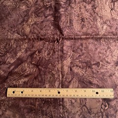 2.1 YD Brown Fish Batik Fabric Cotton