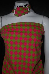 Cotton Jersey Lycra Diamonds Print Knit Fabric Very Soft 10 oz 3/4″ Diamonds