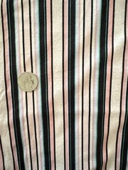 Blank Quilting Stripe 100% Cotton Fabric Pink Black Green 1 Yard x 42” Wide