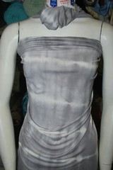 Tie-Dye Rayon Spandex Print Jersey Knit Fabric Gray combo Stretch 9 oz