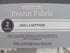 NIP Better Homes & Gardens 100% Cotton FLORAL GREYS / Tan 2 Yards Precut FABRIC