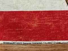 Cotton Cut & Sew Cooking Italiano set of 4 PLACEMATS Fabric Panel