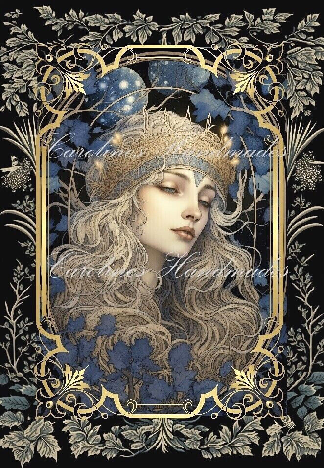 Moonlight Fairy Designer Cotton Fabric Quilt Block Multi-size