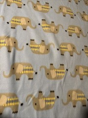 blizzard fleece fabric -By The Yard -elephant
