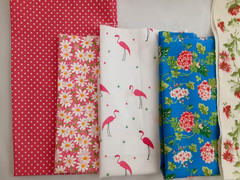 LOT OF 37 SCRAP FABRIC REMNANTS~3 LBS VARIETY ~ COTTON / COTTON BLEND /4 FLANNEL