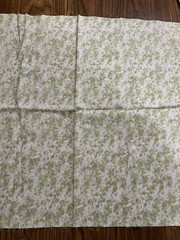 Cotton Fabric – 18″ X 42″- Green Marble/Sponge/Tie-Dye Effect