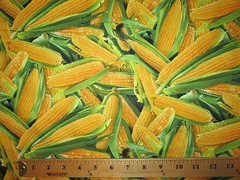Corn Husks Cobb Snacks Food Cotton Fabric FQ