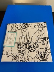 BRAND NEW CREATE IT 100% COTTON PUPPY PALS PRECUT SEWING AND CRAFT FABRIC 18X21