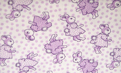 18×21″ + 18×42″ Nana Mae III Nursery Baby Print Quilt Top Fabric
