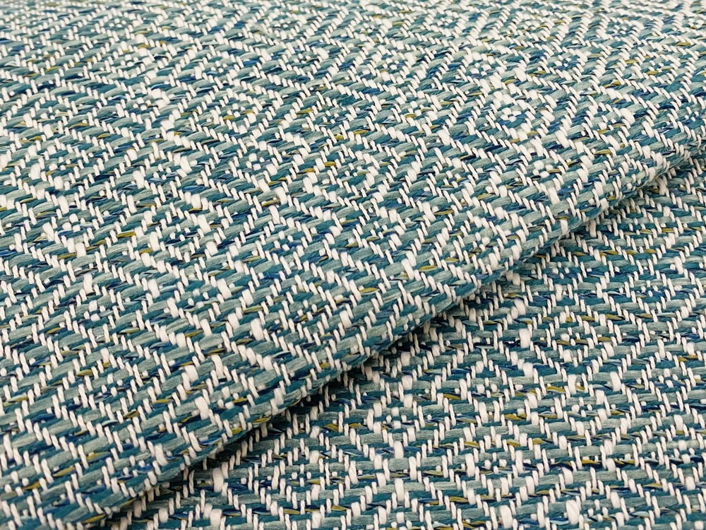 Thibaut Cadence Collection Upholstery Fabric- Kingsley / Teal 2 yds W74069