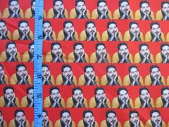 Post Malone singer Images on red 100% Cotton Fabric by the 1/4 Yard : 9″ x 57″