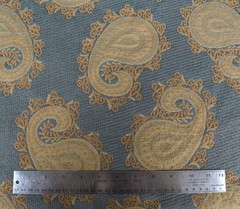 Antique/Vintage Paisley Heavy Woven Upholstery Fabric 56″W – By The Year