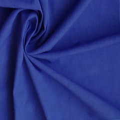 Royal Blue Cotton Linen Fabric By The Yard, 42 inches width Blue Cotton Fabric
