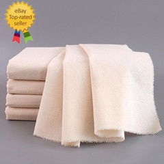 63In X 10.9 Yards 100% Cotton Muslin Fabric, Medium Weight Natural Unbleached Mu