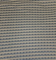 Vintage 70s Blue Hearts Knit Tube 3 Yds Fair Isle Heart Double Knit 61″ Around