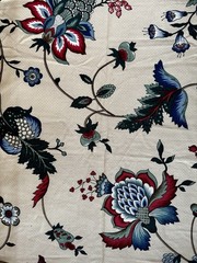 Vintage Waverly Lady Liberty Statue Legacy Decorator Floral Fabric 40″ L x 54″ W