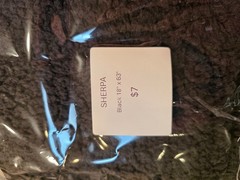 Sherpa Fleece Fabric By the Yard 18″ x 63″ Half Yard