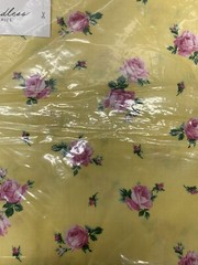 Boundless Fabric Rosette Floral Yellow 2 Yards