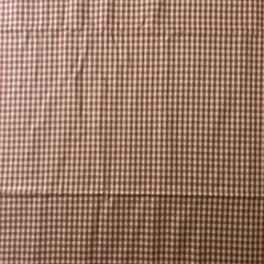 Homespun Look Red Beige Checks Cotton Fabric 1/2 Yard (18 By 42”) New