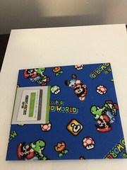 BRAND NEW NINTENDO SUPER MARIO RETRO COTTON TOSS FABRIC FAT QUARTER 18″ X22″