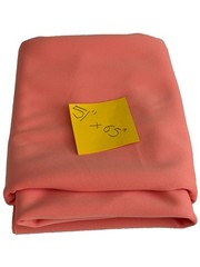 Pink Coral Knit Fabric Remnant Material 51″ x 65″ Sewing Crafting VTG