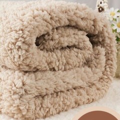 Faux Sherpa Fleece Fabric Thick Warmer Blanket Coat Jacket Lining Material Pink