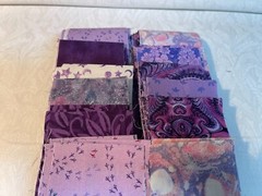 Shades of Purple Jelly Roll strips 40 pieces 2.5″ x 42″ cotton