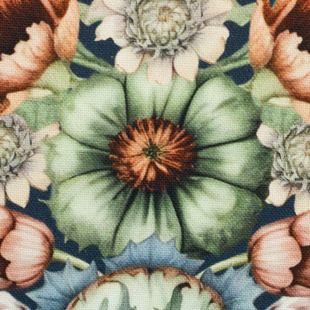 1m x 1.50m Victorian Damask Canvas Meterware Floral Print Oeko-Tex