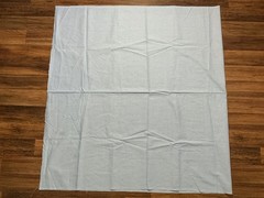 Tiny Light Blue White Gingham Check Cotton Blend Fabric 84in X 44in