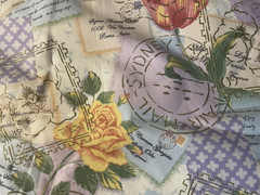 Timeless Treasures “Poetic” CM-3127 Cotton Quilt Fabric Travel, Floral BTHY