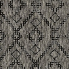 Brentano Performance Outdoor Geometric Fabric- Homestead / Smoke Silver 14.25 yd