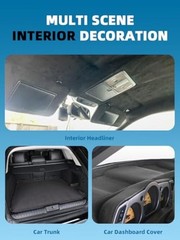 Headliner Fabric – 96″ L × 60″ W Auto Head Liners, Fabric 96″L×60″W Red Suede