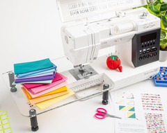 Beginner Lap Throw Quilt Kit 40.5X56.5 Inch Halfsquare Triangle Rainbow