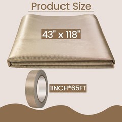 Faraday Fabric – Faraday Cloth for EMP Shield and Faraday Cage (43″ X 118″)