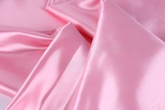Pink Bridal Satin Fabric by the Yard, Silky Satin for Dresses and Decor