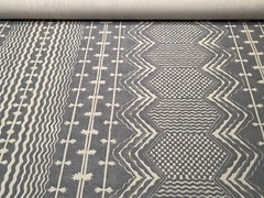 2.5YD FERMOIE UK Abbey Stripe Union Fabric w/ Custom Knit Backing $1144 Retail*