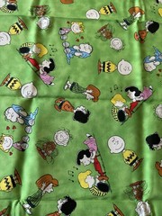 Peanuts Comics Characters Fabric Print: 18 1/4” x 43 1/2”
