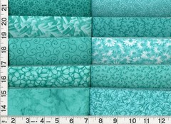 Aqua Jelly Roll 40 – 2.5″ Strips Quilting & Sewing Fabric