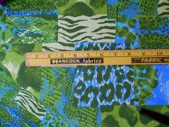 Vintage Mixed ANIMAL Print Cotton Fabric Zebra Leopard Reptile Patterns 88 x 44″