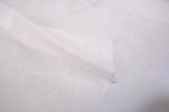 100% linen light white fabric SHEER weight 95gsm gauze flax Lithuanian Linen